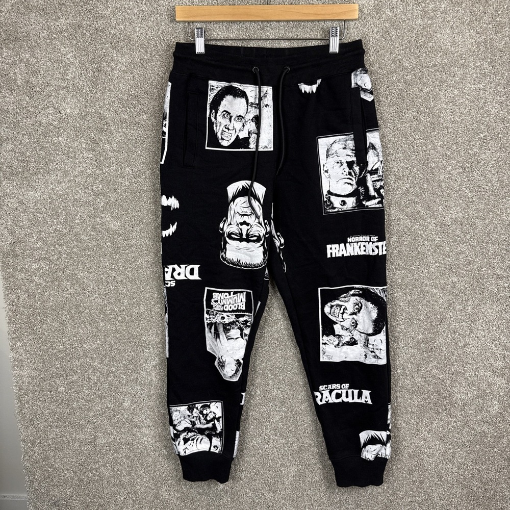 Hammer House Of Horror‎ Size Small Sweatpants Frankenstein Dracula Pants Jogger